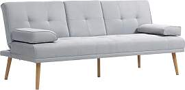 HOMCOM Schlafsofa, 3-Sitzer Sofa, Schlafcouch mit
