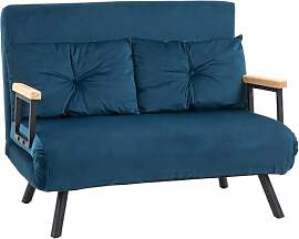 HOMCOM Schlafsofa 4 in 1 2 Sitzer Sofa mit