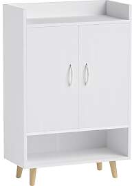 HOMCOM Schuhschrank Schuhregal Schmal mit 4