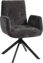 HOMCOM Sessel Drehbar Loungesessel mit Armlehne,