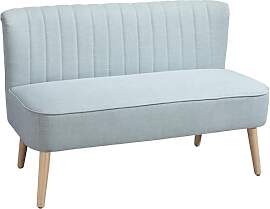 HOMCOM Sofa 2 Sitzer Couch, Kleine Loveseat mit