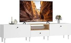 HOMCOM TV Schrank 200 cm TV Board für Fernseher