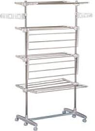 HOMCOM Wäscheständer silber