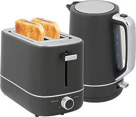 HOMCOM Wasserkocher Toaster Set 2200 W 1,7L
