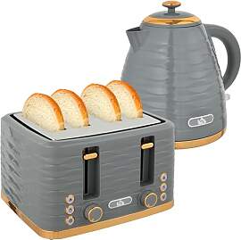HOMCOM Wasserkocher Toaster Set Frühstück-Set