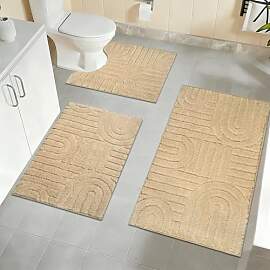 Homcomodar Badezimmerteppich Set 3 Weicher