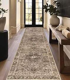 Homcomodar Teppich Läufer Flur 80x300cm Vintage