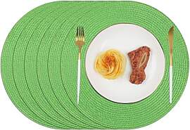 Homcomodar Tischsets Rund 6PCS Platzsets
