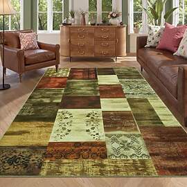 Homcomodar Vintage Teppich Wohnzimmer 120x170cm