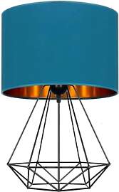 Home Deco Tischlampe Türkis-Gold Lampe Leuchte