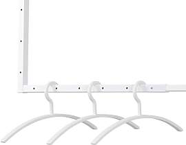 Home Deluxe - Kleiderbügel Rack - Weiß, 47 x 2 x 