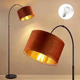 Home Sweet Home Bogenlampe Schwarz Gold, Vintage