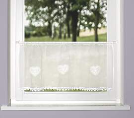HOME WOHNIDEEN Scheibengardine NISHAY, 45x145 cm,