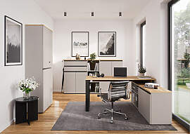 home24 Aktenschrank Deltona mit Schubladen 80 x