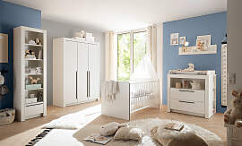 home24 Babybett Tresolin 70 x 140cm Weiß