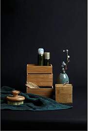 home24 Bambus Ablage Terra 2er-Set Bambus Braun 22 