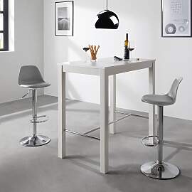 home24 Barstuhl Batya (2er-Set) 39 x 83 x 40cm Grau