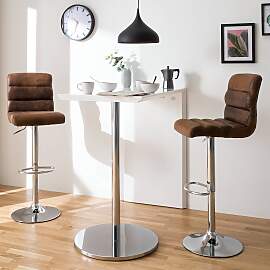 home24 Barstuhl Kamloops 42 x 98 x 51cm 2er Set