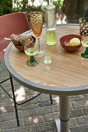 home24 Bartisch Kuriga Tischplatte: Massivholz