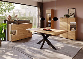 home24 Beleuchtete Standvitrine 50 x 203 x 41cm