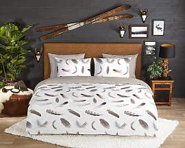 home24 Biber-Bettwäsche Feathers 200 x 200/220 cm 