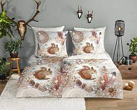 home24 Biber-Bettwäsche Romar 155 x 200 cm +