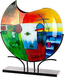 home24 Bodenvase Milano rund 50 x 48 x 11cm