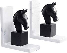 home24 Buchstütze Horse 2-teilig 36 x 21 x 8cm
