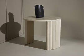 home24 Couchtisch Bristol rund Ø 60cm Weiß