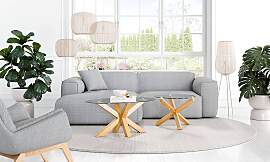 home24 Couchtisch DUODA rund Ø 60cm