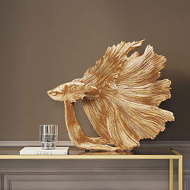 home24 Dekofigur Betta Fish 34 x 37 x 14cm