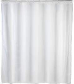 home24 Duschvorhang Uni III Polyester Weiß 120 x