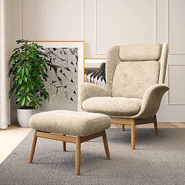 home24 Einzelsessel FEELIX Beige Chenille Buladi