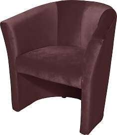 home24 Einzelsessel Gapon Braun Samt Ravi 75 x 76