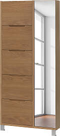 home24 Furnierter Schuhschrank MiPuro 84 x 185 x