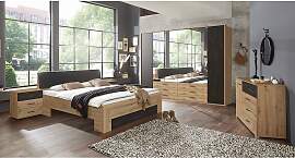 home24 Futonbett I 210cm Kunstleder Braun/Grau