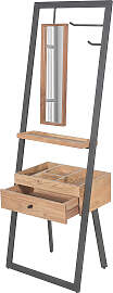 home24 Garderobe 60 x 180 x 35cm Braun/Akazie