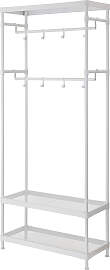 home24 Garderobe Harnew 75 x 180 x 32cm Weiß/Weiß