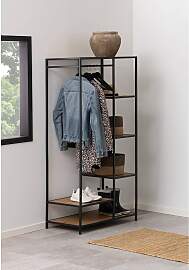 home24 Garderobe I 77 x 165 x 45cm Braun/Wildeiche 