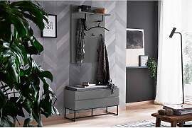 home24 Garderobenbank 90 x 48 x 35cm