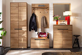 home24 Garderobenbank mit Türen 79 x 41 x 41cm