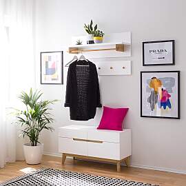 home24 Garderobenleiste 97 x 20 x 2cm