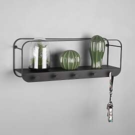 home24 Garderobenleiste Gräfenhain 50 x 18 x 15cm 