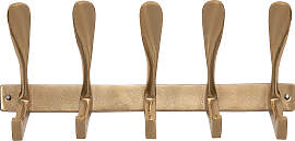 home24 Garderobenleiste Spoon 43 x 19 x 11cm Gold