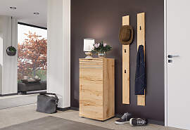 home24 Garderobenpaneel 12 x 150 x 2cm Braun