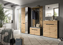 home24 Garderobenpaneel - breit 80 x 141 x 29cm
