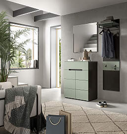 home24 Garderobenpaneel - schmal 45 x 165 x 29cm
