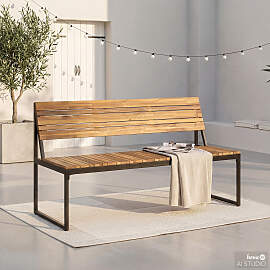 home24 Gartenbank Telawi aus Akazienholz Gestell: