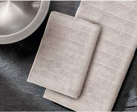 home24 Handtuch Via 100 x 50cm Beige/Beige