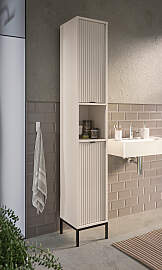 home24 Hochschrank 32 x 195 x 32cm Beige/Kaschmir